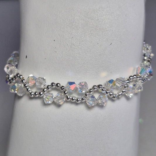 Pulsera ONDAS Cristal Swarovski Elements Plata 925 Colores