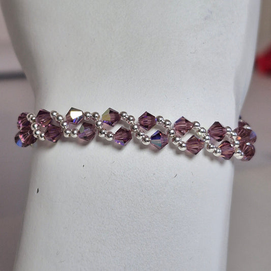 Pulsera MAR Cristal Swarovski Elements Plata 925 Varios Colores