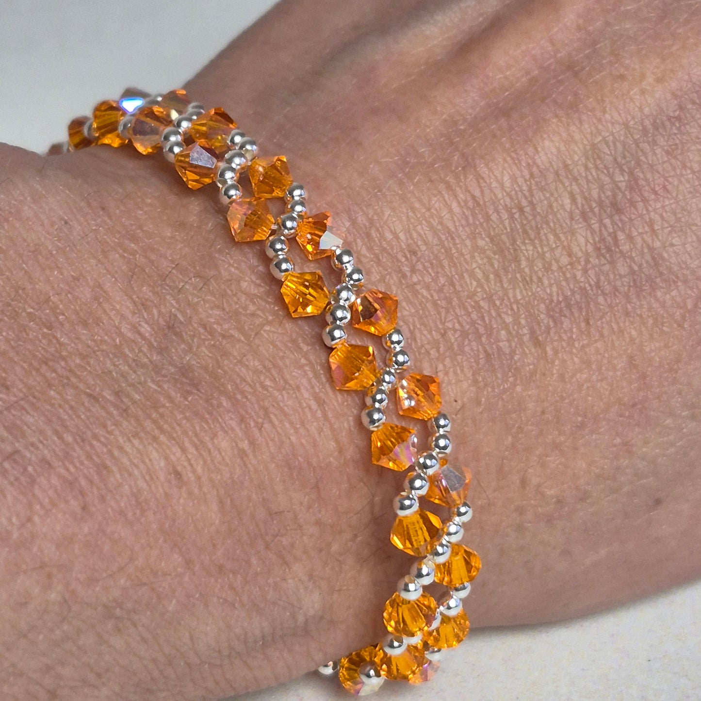 Pulsera MAR Cristal Swarovski Elements Plata 925 Varios Colores