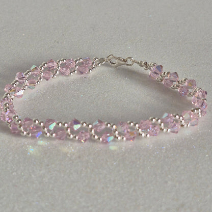Pulsera MAR Cristal Swarovski Elements Plata 925 Varios Colores