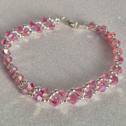 Pulsera MAR Cristal Swarovski Elements Plata 925 Varios Colores