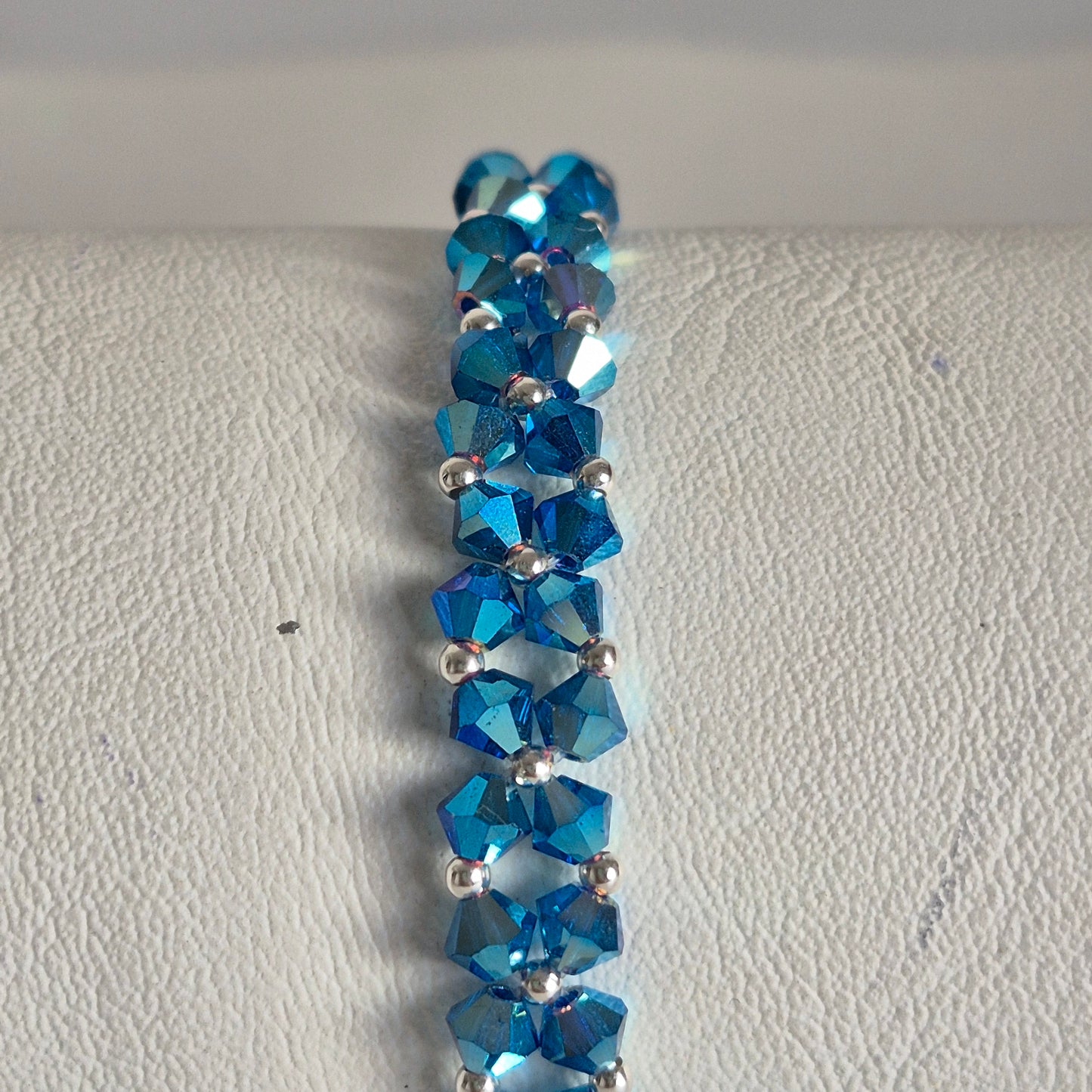 Pulsera Abundancia Cristal Swarovski Elements 4mm Plata 925 Colores
