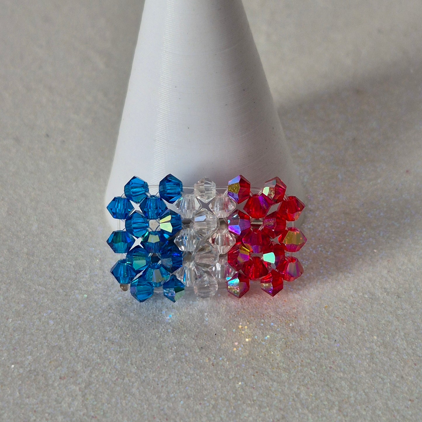 Pin Bandera Francia Cristal Swarovski Elements 3mm