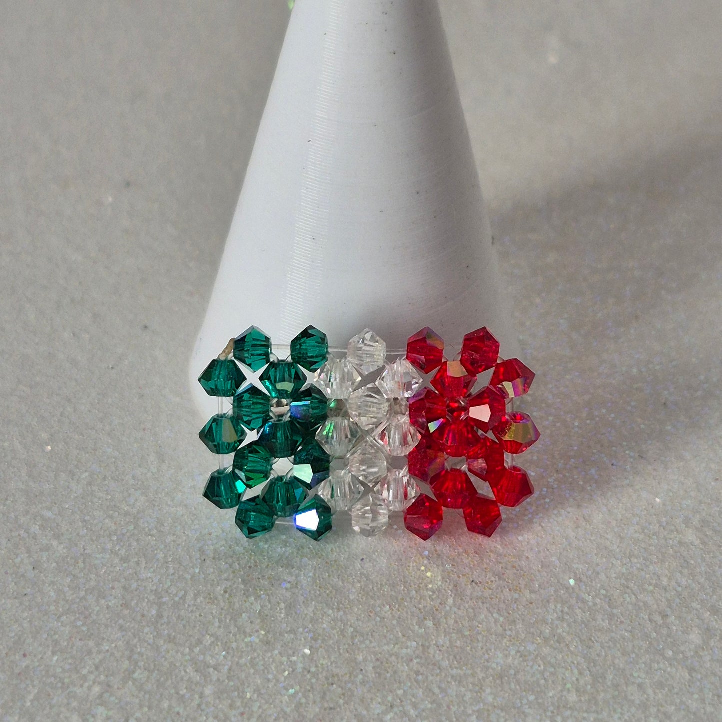 Pin Bandera Italia Cristal Swarovski Elements 3mm