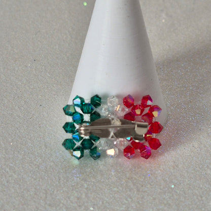 Pin Bandera Italia Cristal Swarovski Elements 3mm