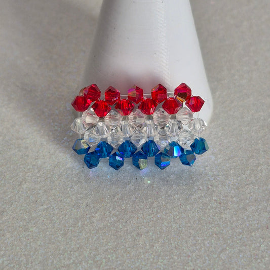 Pin Bandera Paraguay Cristal Swarovski Elements 3mm