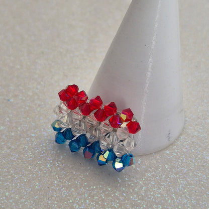 Pin Bandera Paraguay Cristal Swarovski Elements 3mm
