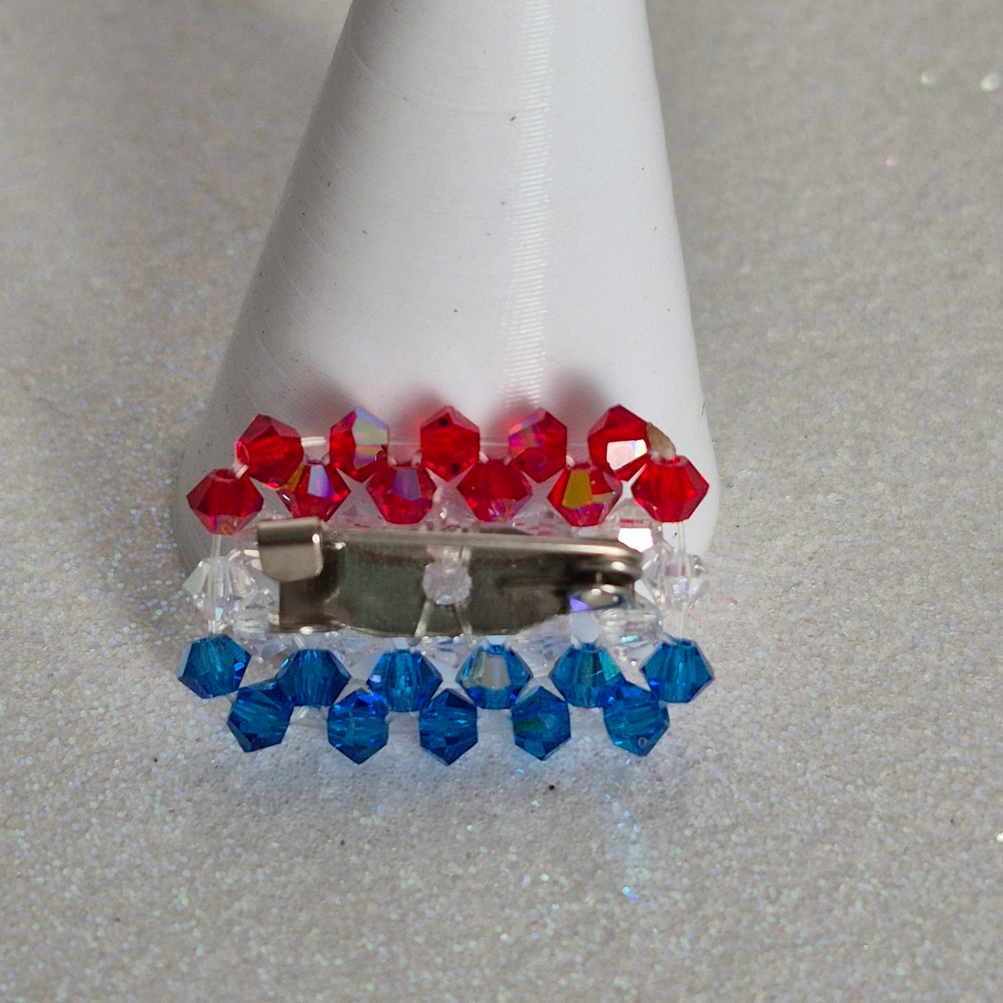 Pin Bandera Paraguay Cristal Swarovski Elements 3mm