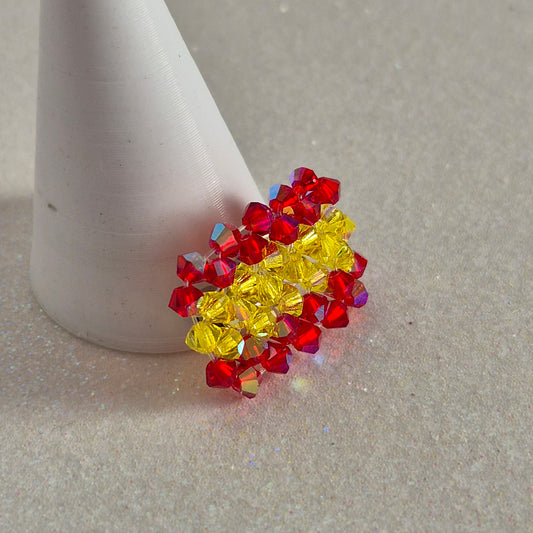 Pin Bandera España Cristal Swarovski Elements 3mm