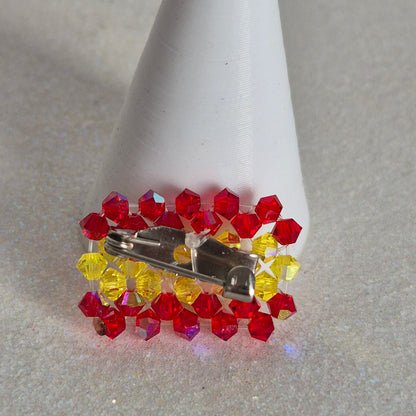 Pin Bandera España Cristal Swarovski Elements 3mm