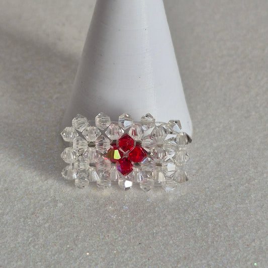 Pin Bandera Japon Cristal Swarovski Elements 3mm