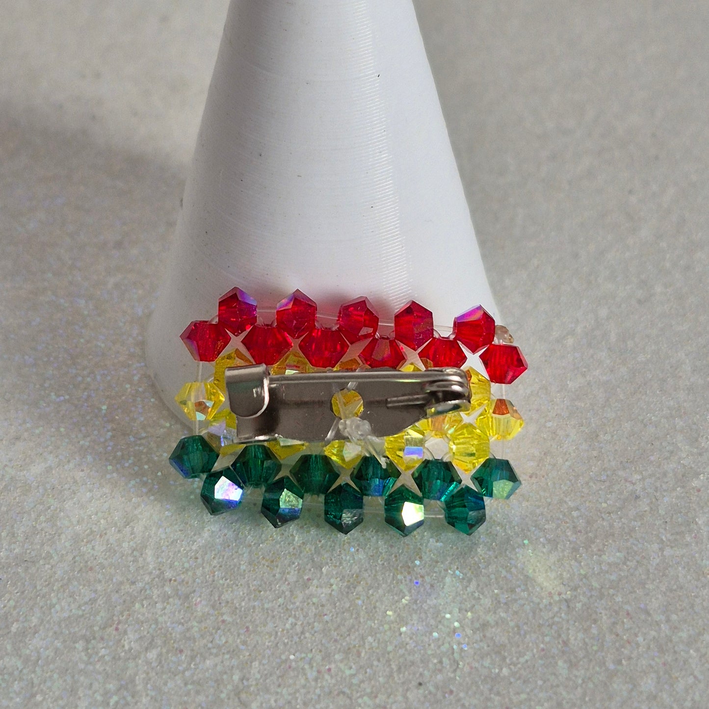 Pin Bandera Bolivia Cristal Swarovski Elements 3mm