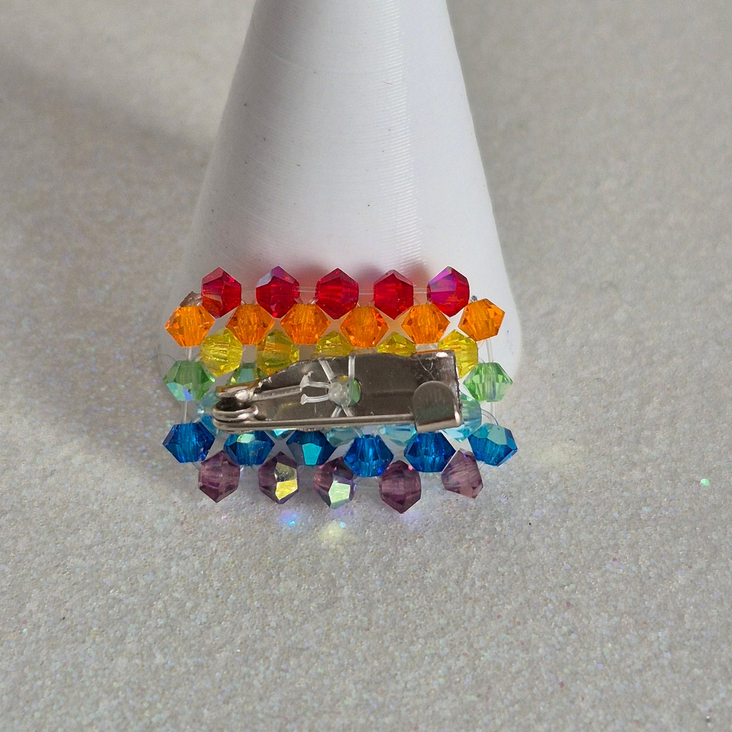 Pin Bandera 7 Chakras Cristal Swarovski Elements 3mm