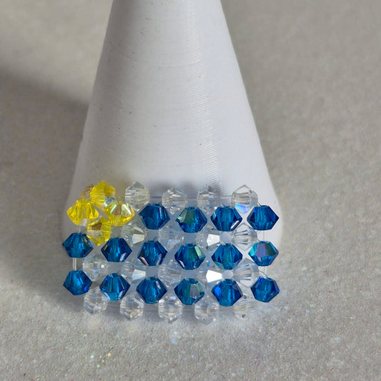 Pin Bandera Uruguay Cristal Swarovski Elements 3mm