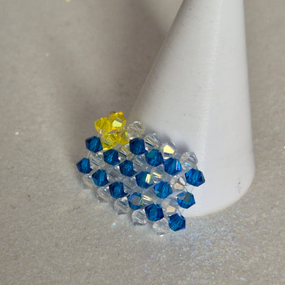 Pin Bandera Uruguay Cristal Swarovski Elements 3mm