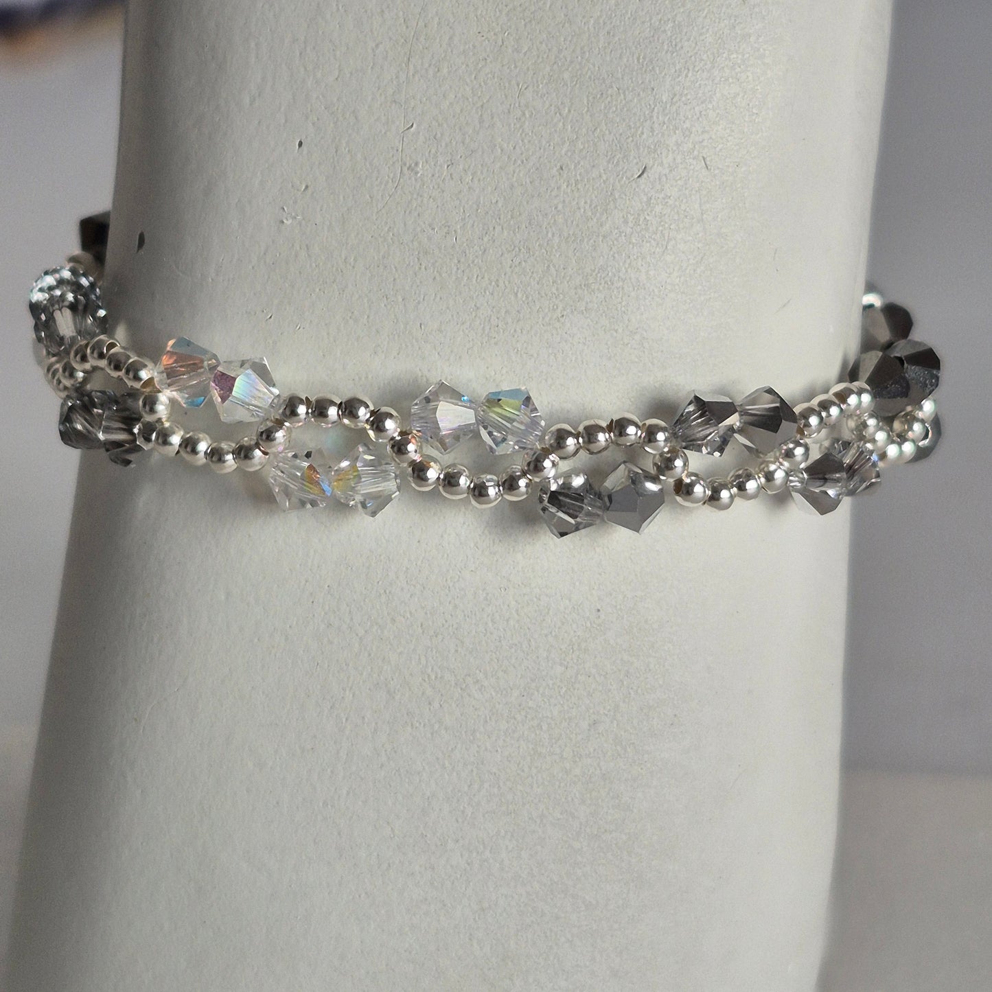 Pulsera ONDAS Cristal Swarovski Elements Plata 925 Colores