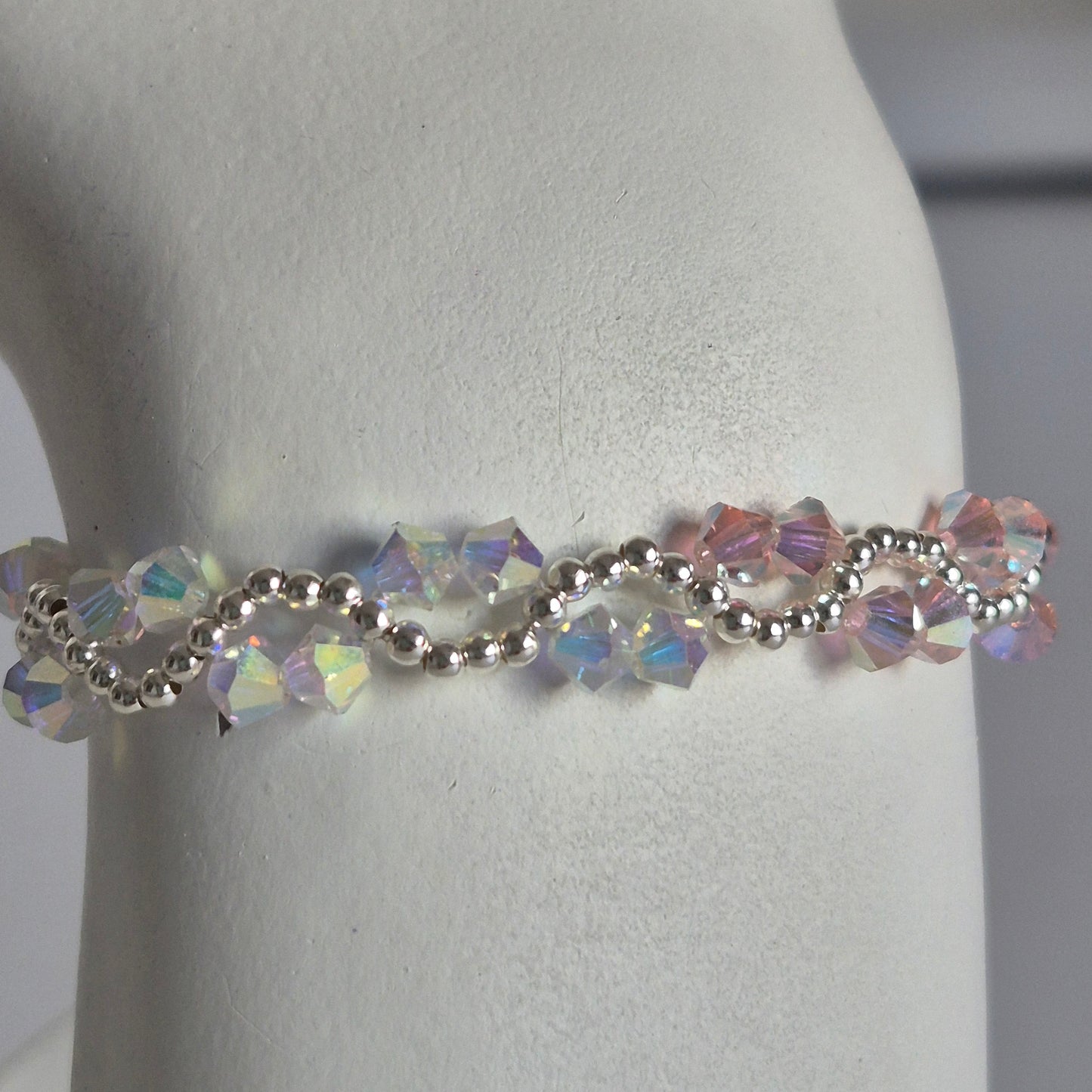 Pulsera ONDAS Cristal Swarovski Elements Plata 925 Colores