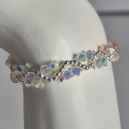 Pulsera ONDAS Cristal Swarovski Elements Plata 925 Colores