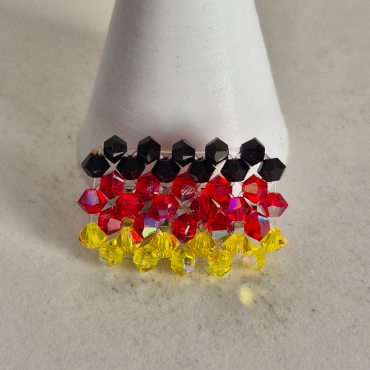 Pin Bandera Alemania Cristal Swarovski Elements 3mm