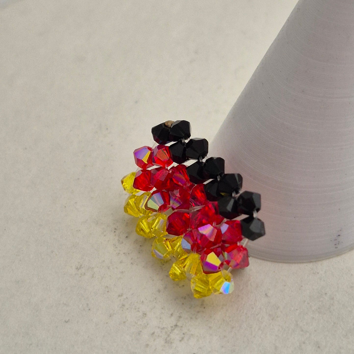 Pin Bandera Alemania Cristal Swarovski Elements 3mm