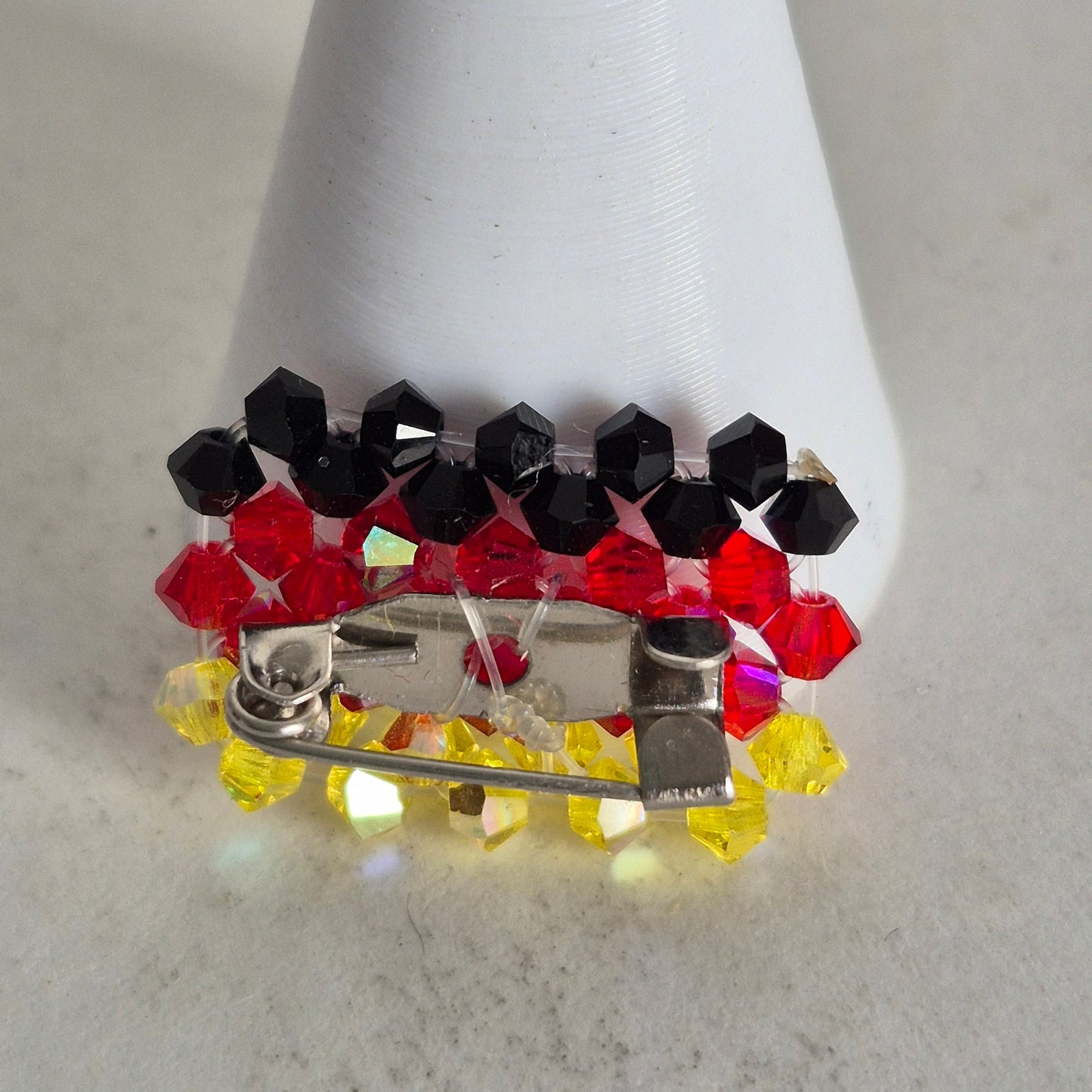 Pin Bandera Alemania Cristal Swarovski Elements 3mm
