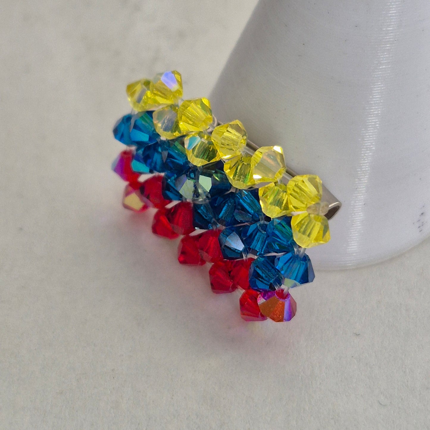 Pin Bandera Colombia Cristal Swarovski Elements 3mm