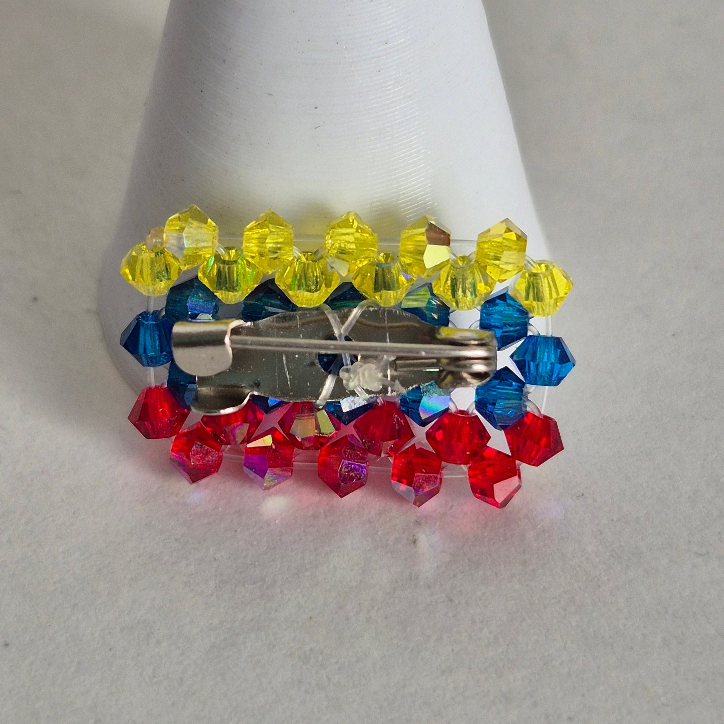 Pin Bandera Colombia Cristal Swarovski Elements 3mm
