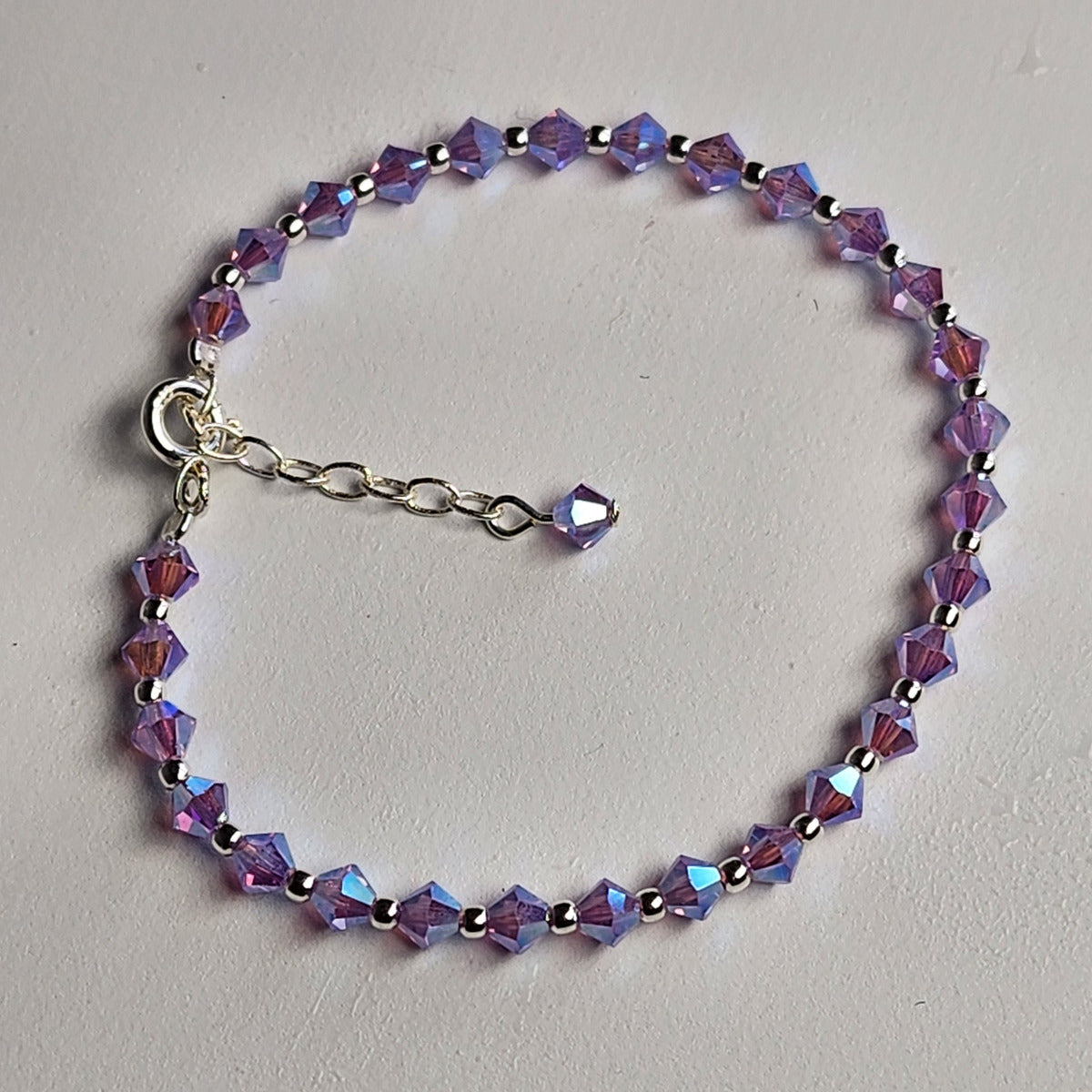 Pulsera Cristal Swarovski Elements Bolita Plata 925 Varios Colores