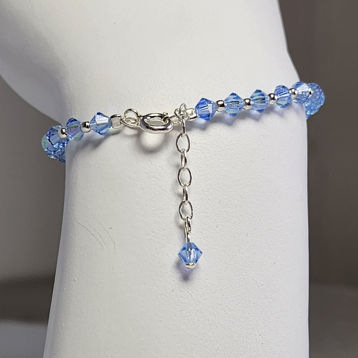 Pulsera Cristal Swarovski Elements Bolita Plata 925 Varios Colores