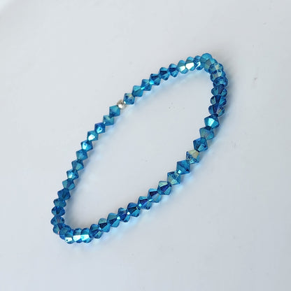 Pulsera Cristal Swarovski Elastizada Pedí Tu Color