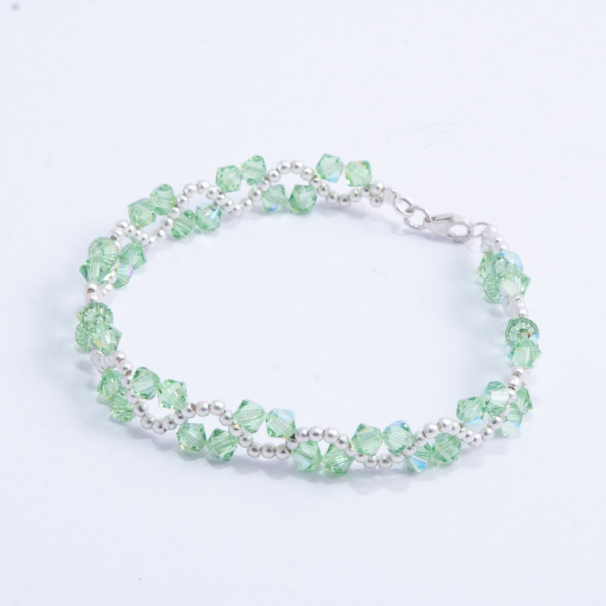 Pulsera ONDAS Cristal Swarovski Elements Plata 925 Colores