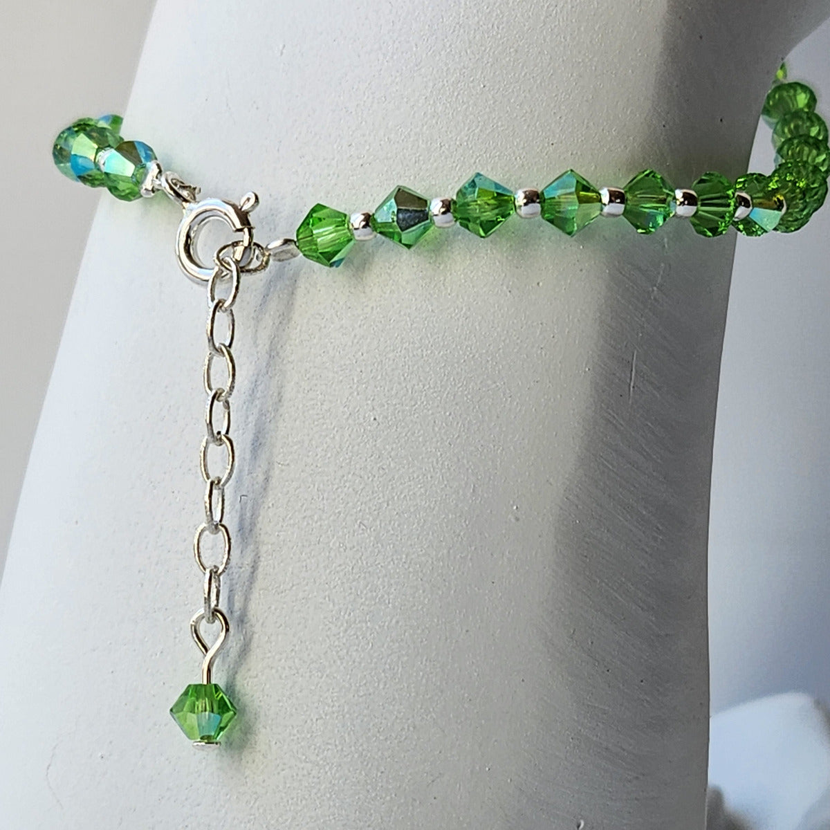 Pulsera Cristal Swarovski Elements Bolita Plata 925 Varios Colores