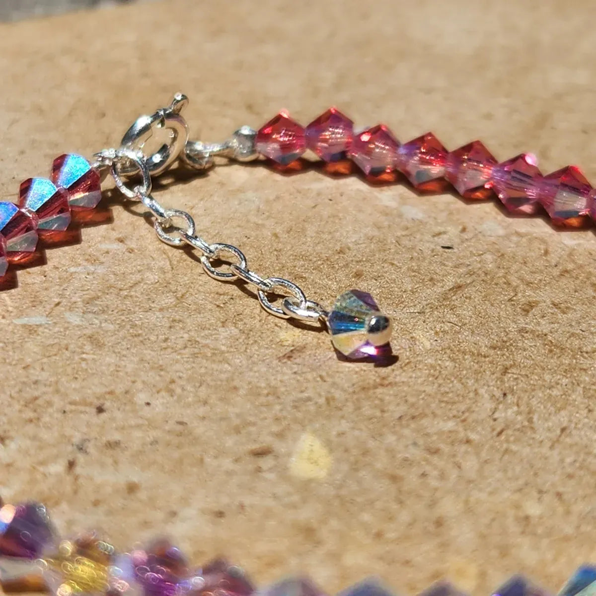 Pulsera ALMA Cristal Swarovski 4mm Degrade de Rosas