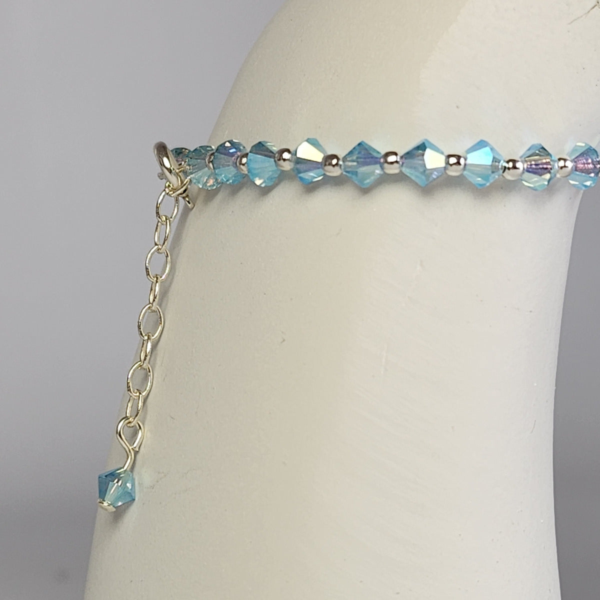 Pulsera Cristal Swarovski Elements Bolita Plata 925 Varios Colores