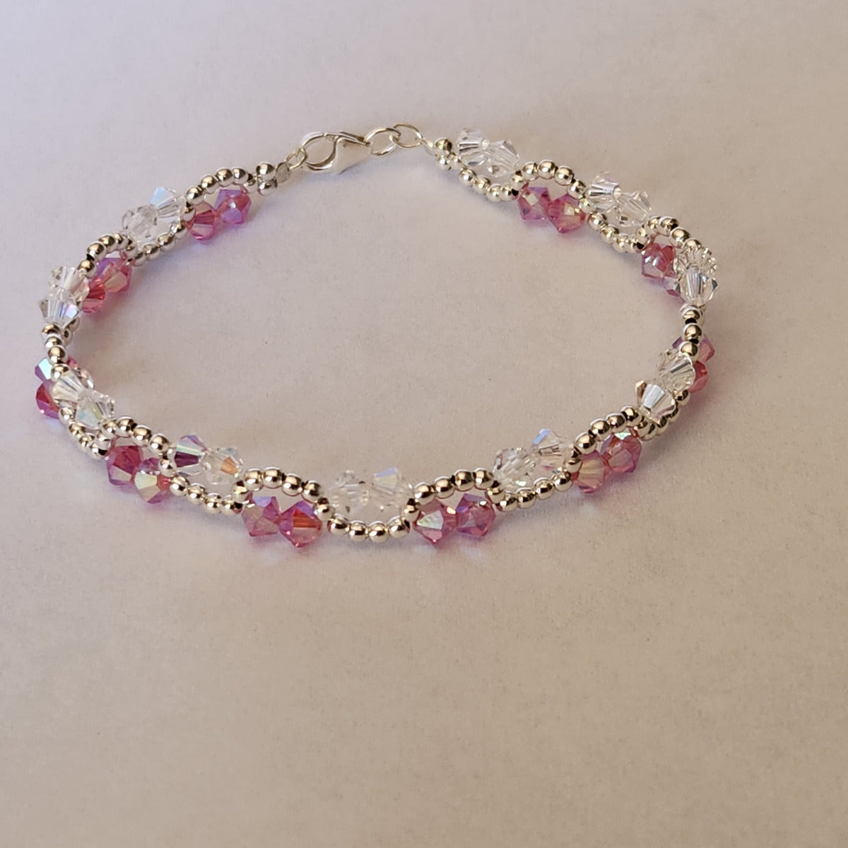 Pulsera ONDAS Cristal Swarovski Elements Plata 925 Colores