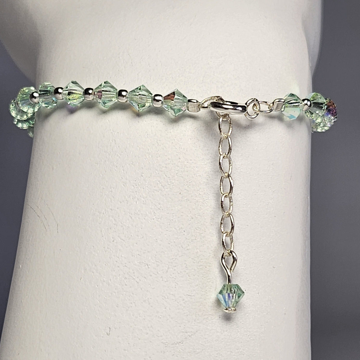 Pulsera Cristal Swarovski Elements Bolita Plata 925 Varios Colores