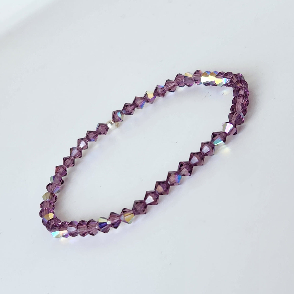 Pulsera Cristal Swarovski Elastizada Pedí Tu Color