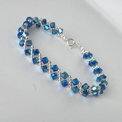 Pulsera MAR Cristal Swarovski Elements Plata 925 Varios Colores