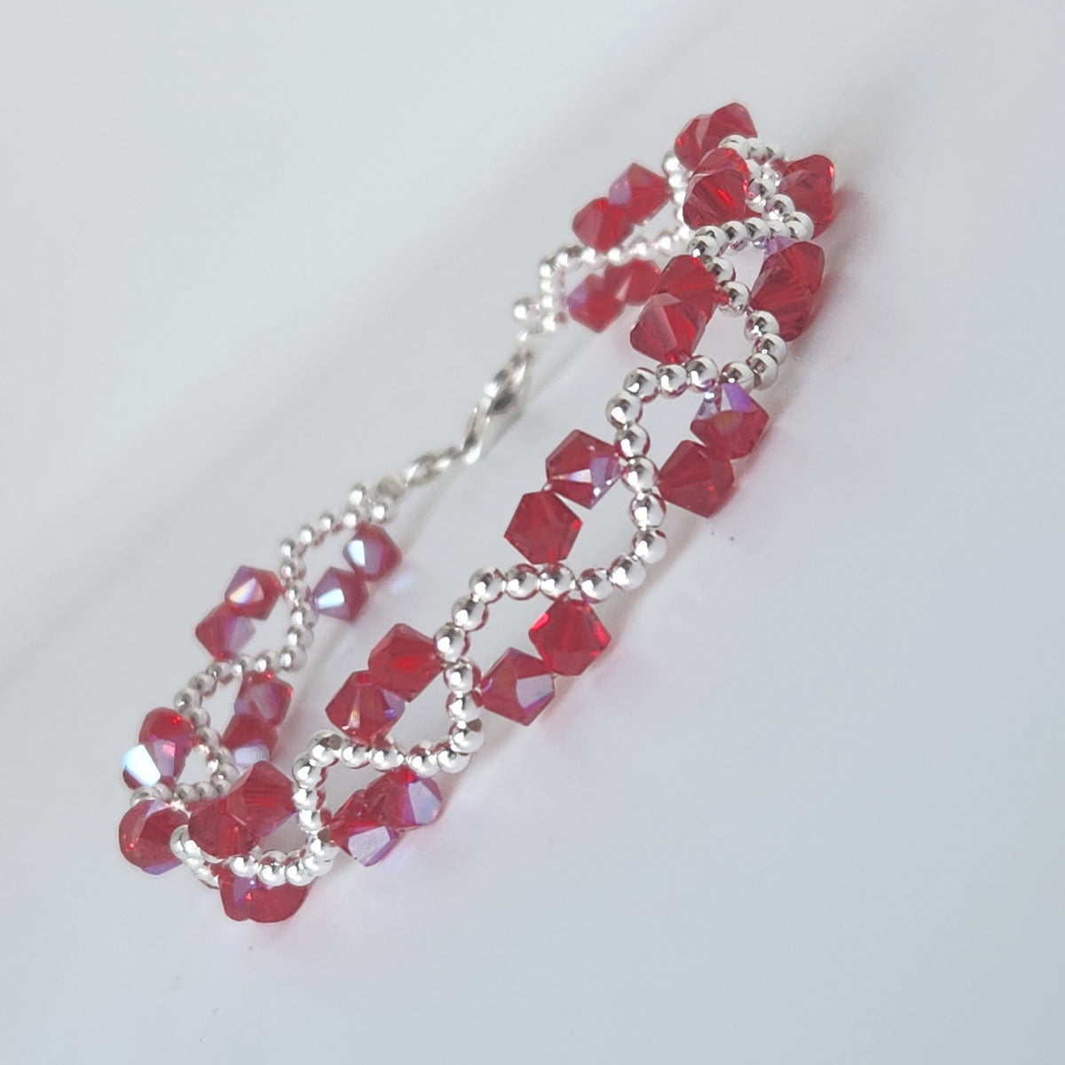 Pulsera ONDAS Cristal Swarovski Elements Plata 925 Colores