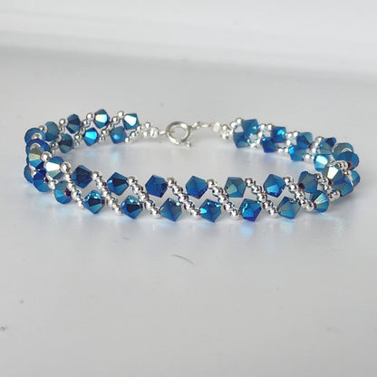 Pulsera MAR Cristal Swarovski Elements Plata 925 Varios Colores
