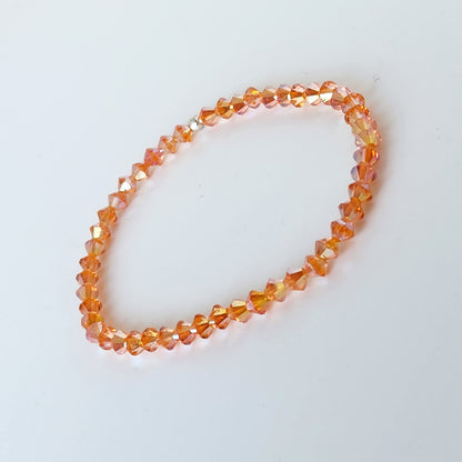 Pulsera Cristal Swarovski Elastizada Pedí Tu Color