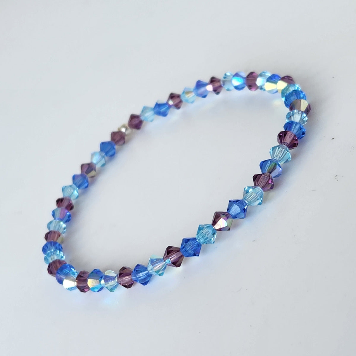 Pulsera Cristal Swarovski Elastizada Pedí Tu Color