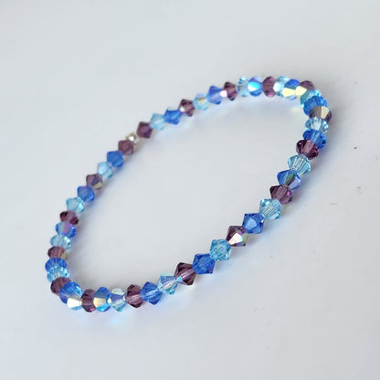 Pulsera Cristal Swarovski Elastizada Pedí Tu Color