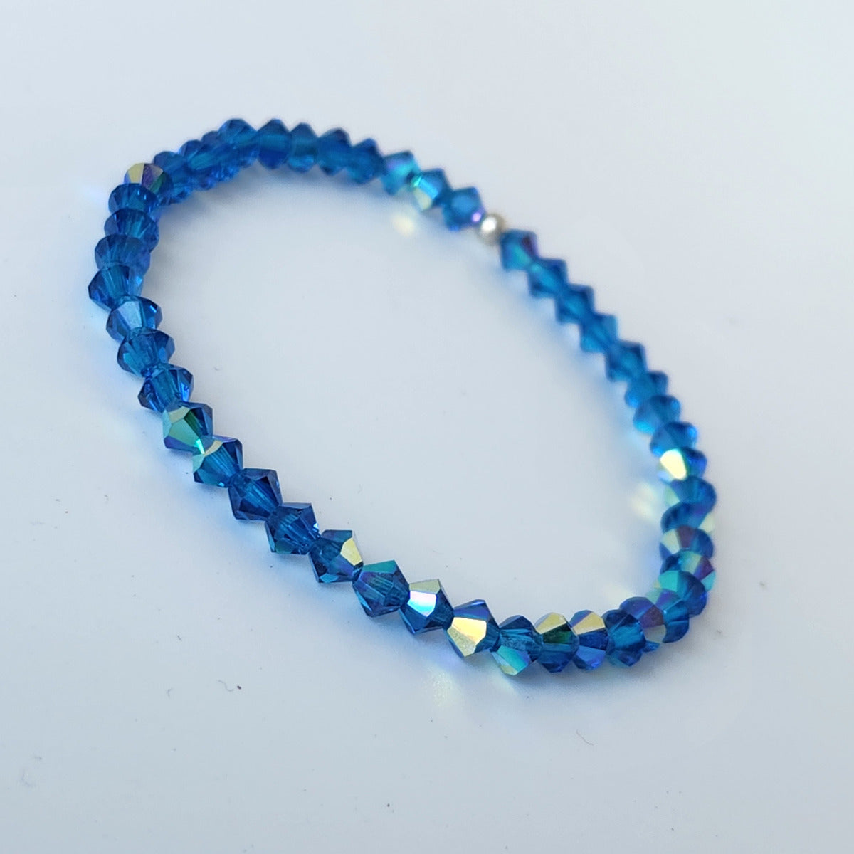 Pulsera Cristal Swarovski Elastizada Pedí Tu Color