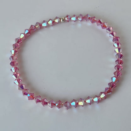 Pulsera Cristal Swarovski Elastizada Pedí Tu Color