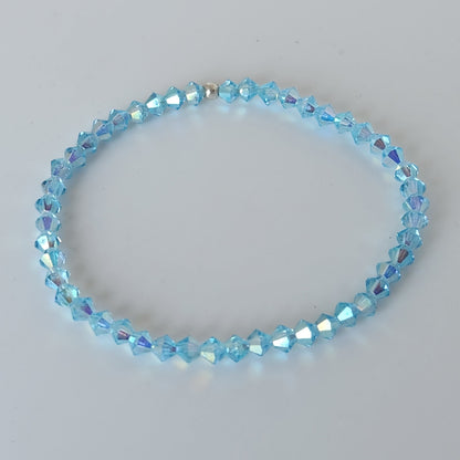 Pulsera Cristal Swarovski Elastizada Pedí Tu Color