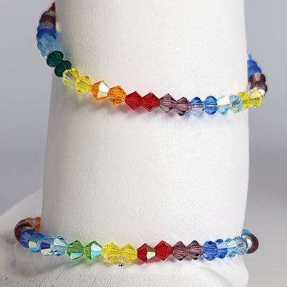Pulsera Cristal Swarovski Elastizada Pedí Tu Color