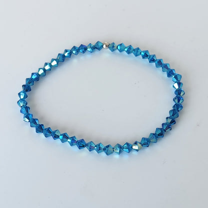 Pulsera Cristal Swarovski Elastizada Pedí Tu Color