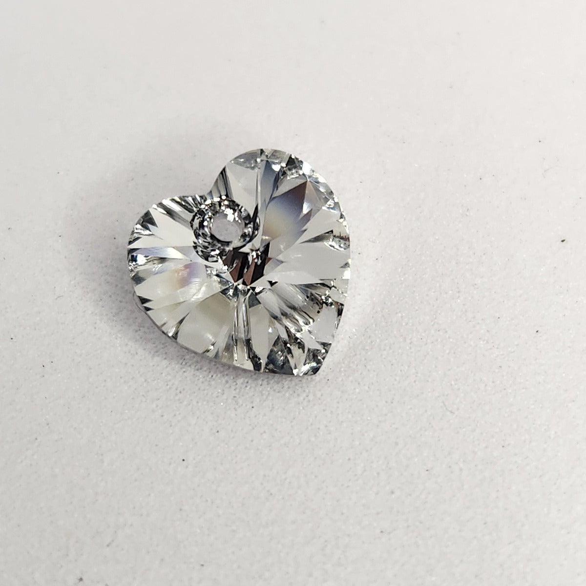 Dije Cristal Swarovski Elements Corazón 10mm Plata 925 Varios Colores