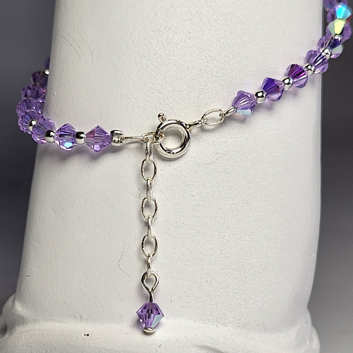 Pulsera Cristal Swarovski Elements Bolita Plata 925 Varios Colores